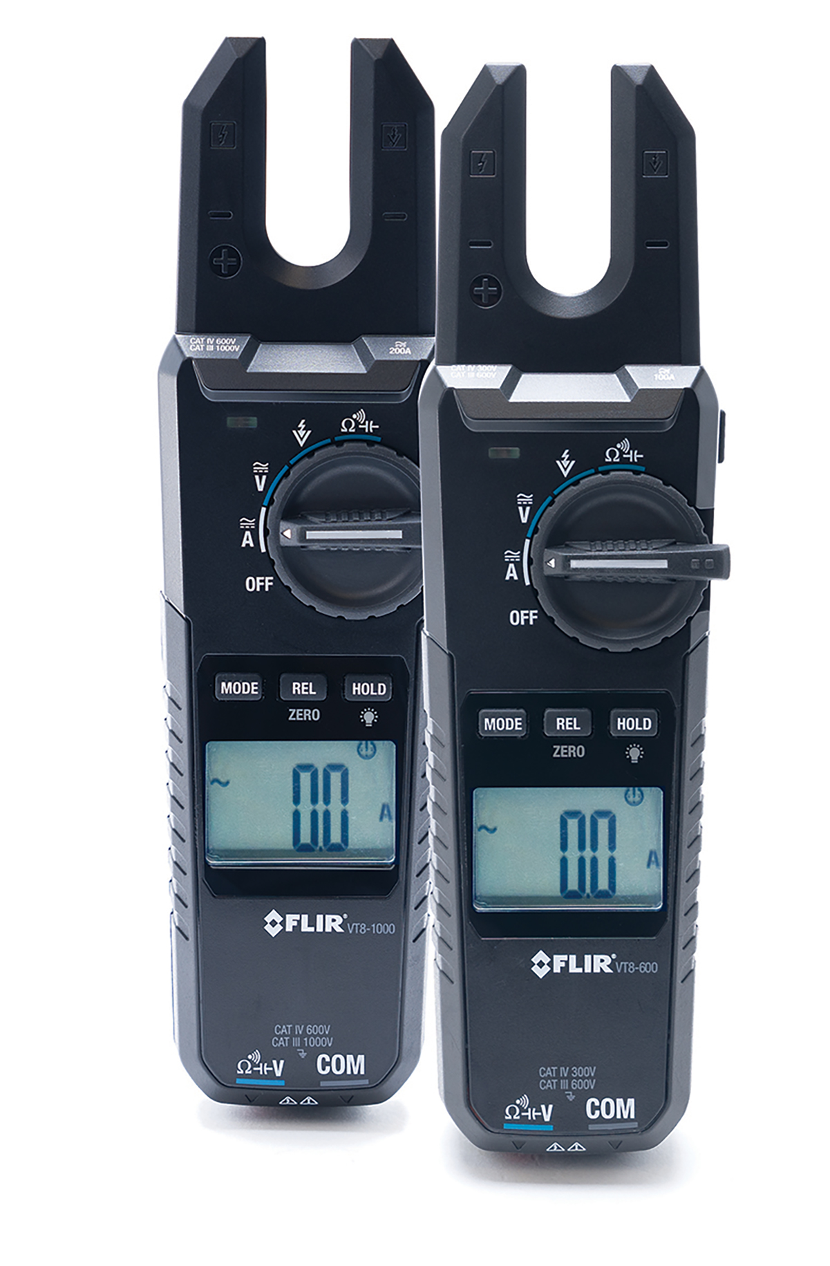 FLIR VT8 Clamp Meter, 200A dc, Max Current 200A ac CAT III 1000V With UKAS Calibration