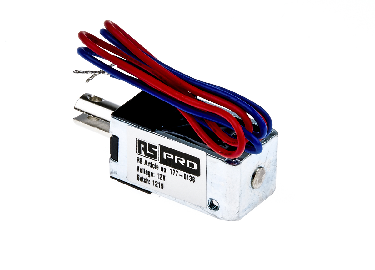 RS PRO Linear Solenoid, 12 V dc, 16 x 14 x 30 mm