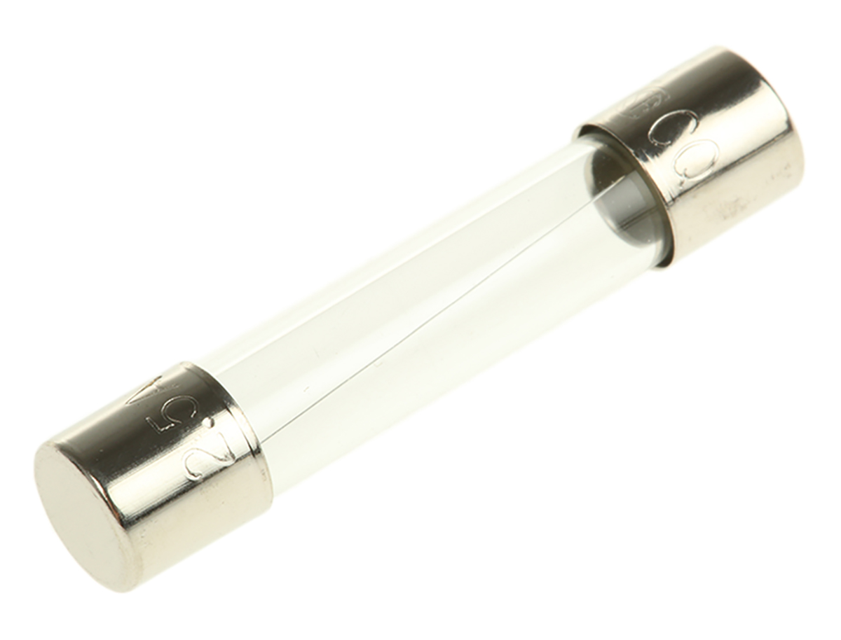 RS PRO 2.5A F Glass Cartridge Fuse, 6.3 x 32mm