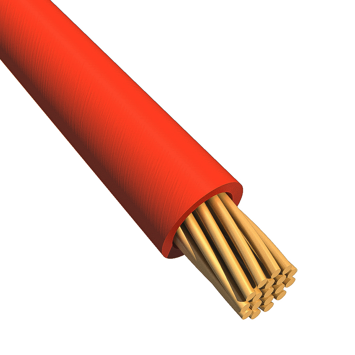 Alpha Wire Ecogen Ecowire Series Red 0.75 mm² Hook Up Wire, 18 AWG, 16/0.25 mm, 305m, MPPE Insulation, 6715 RD001