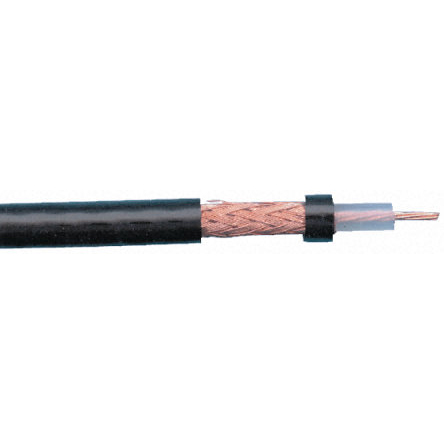 RS PRO, 500 m 50 Ω, 20 AWG Black