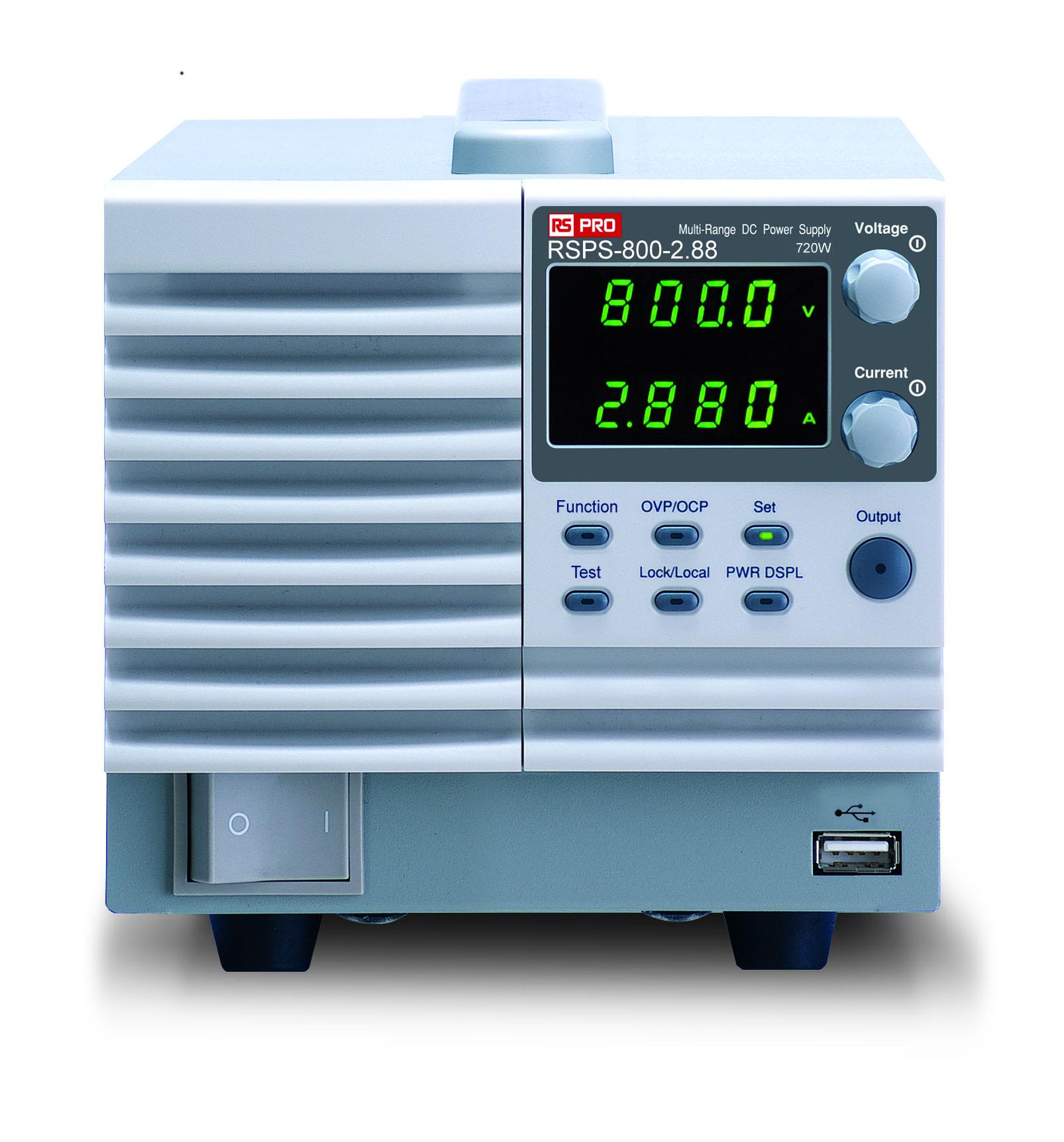 RS PRO Analogue Bench Power Supply, 0 → 800V, 0 → 2.88A, 720W