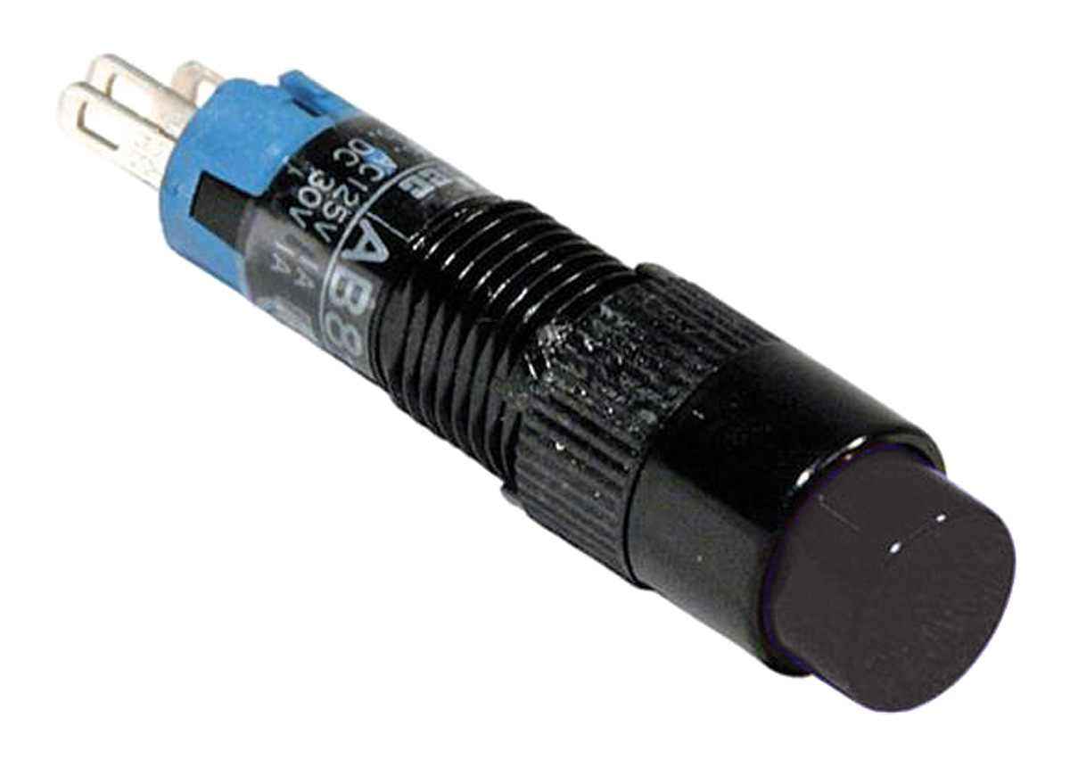 Idec Push Button Switch, Momentary, Panel Mount, 8mm Cutout, SPDT, 250V, IP40