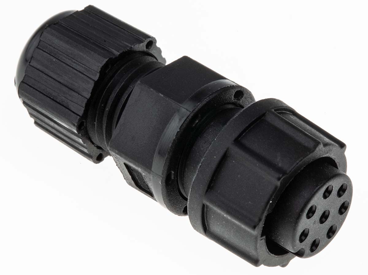 Amphenol Industrial Circular Connector, 8 Contacts, Cable, Standard Connector, Socket, Female, IP67, Ceres Series