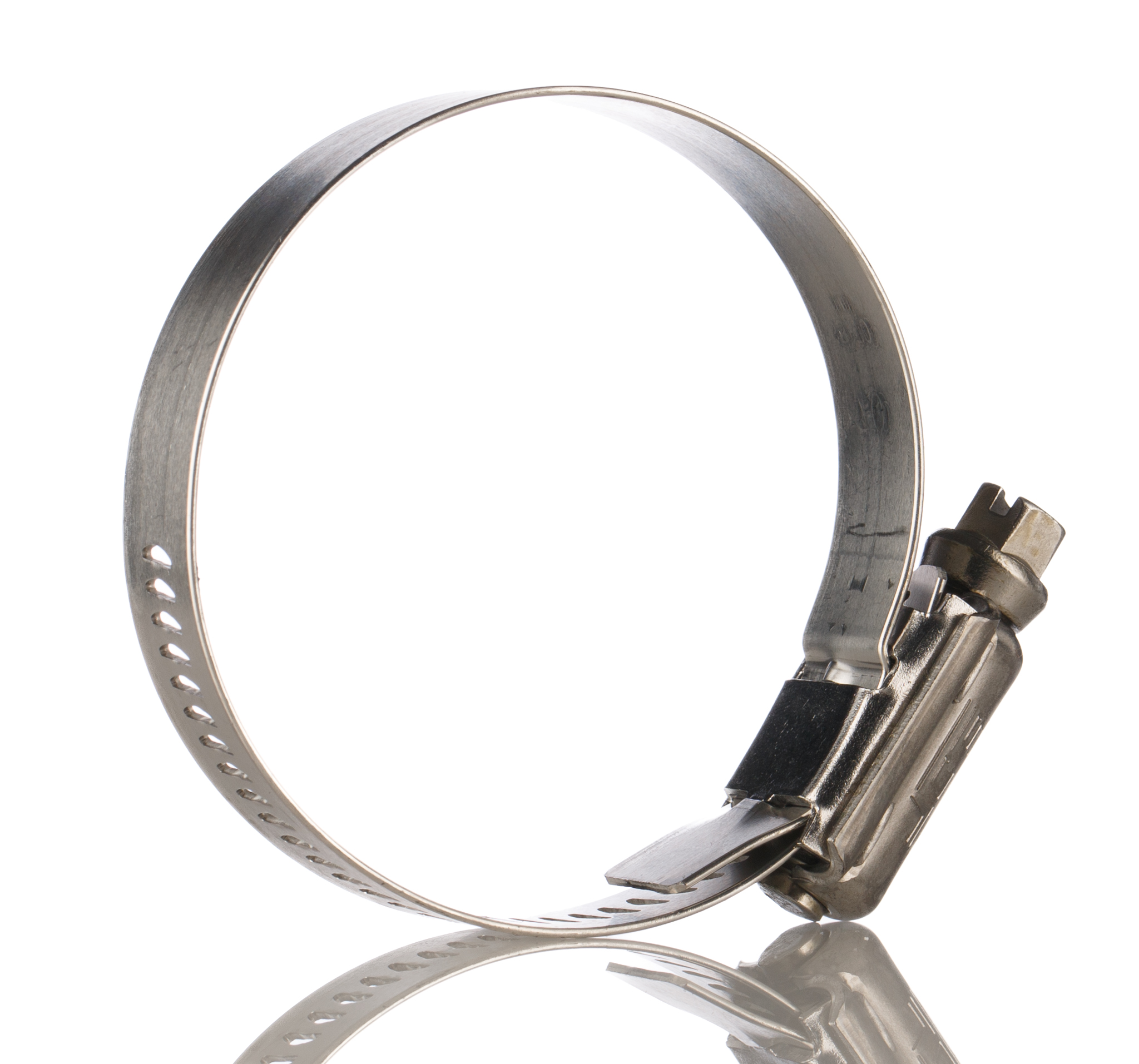 HI-TORQUE Stainless Steel Slotted Hex Worm Drive, 16mm Band Width, 40 → 60mm ID