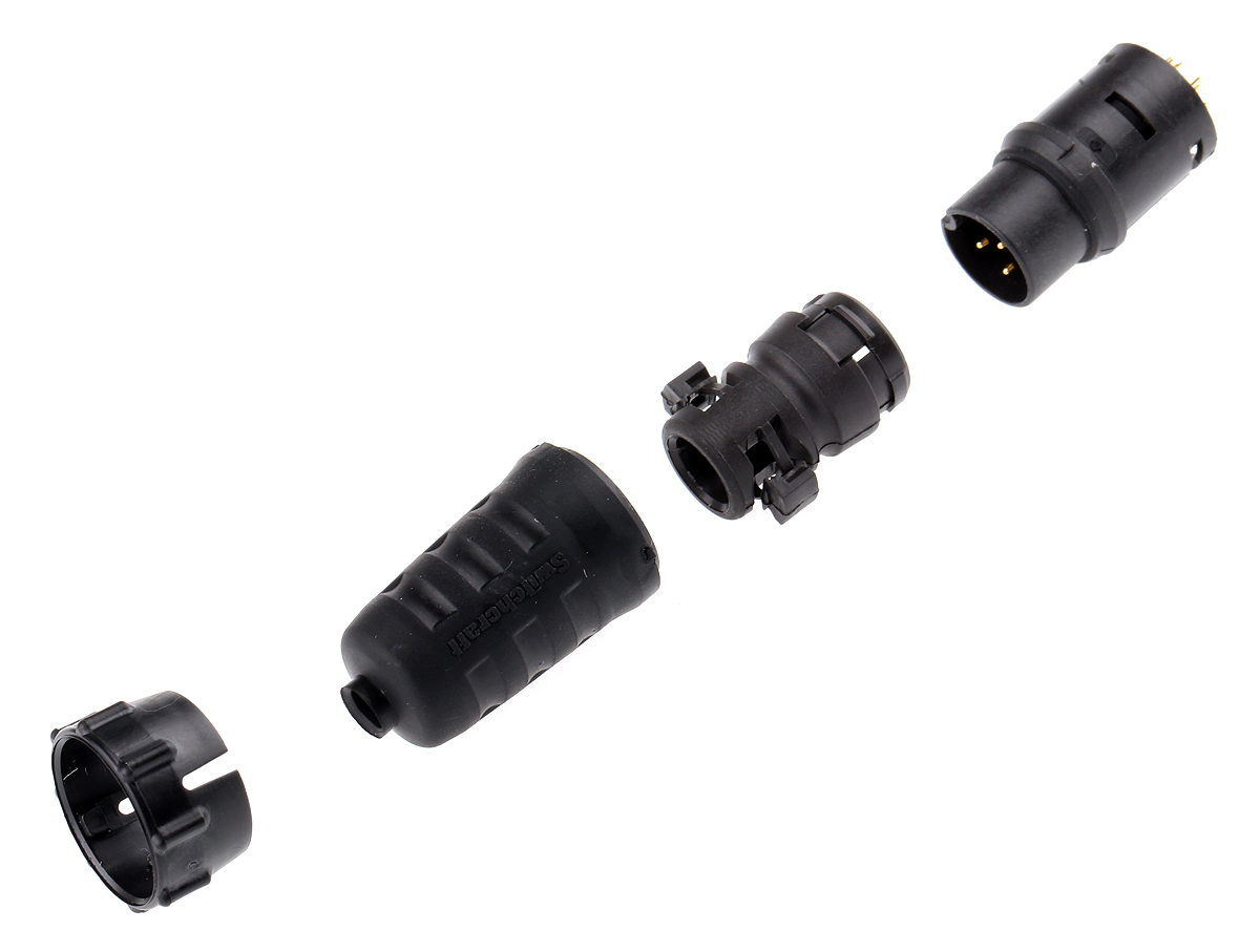 Switchcraft Circular Connector, 6 Contacts, Cable, Standard Connector, Plug, Male, IP68, IP69K, EN3 Series
