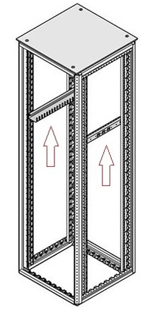nVent SCHROFF Slide Rail, 800mm Depth, 25kg Max Load