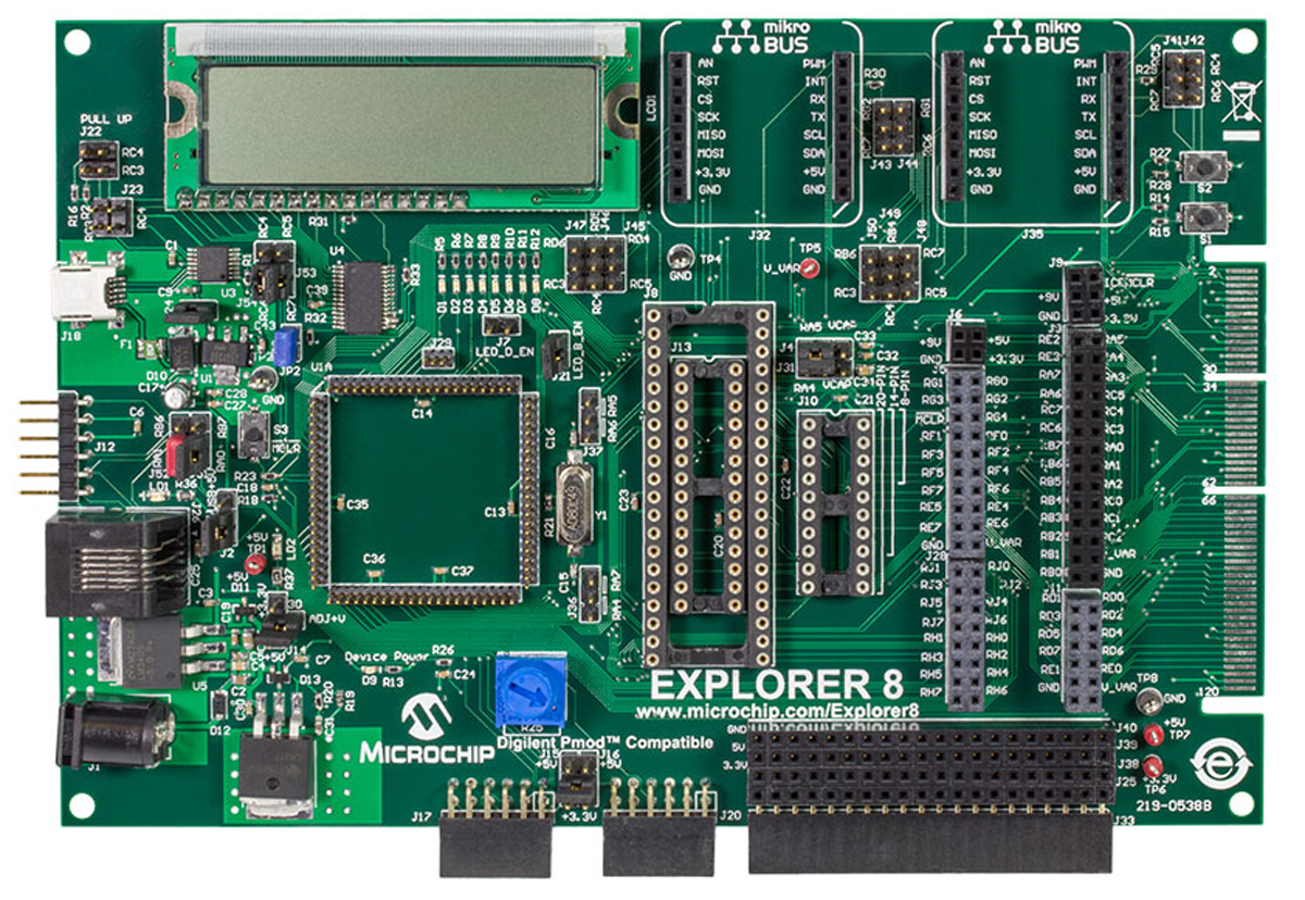 Microchip Explorer 8 MCU Development Kit DM160228