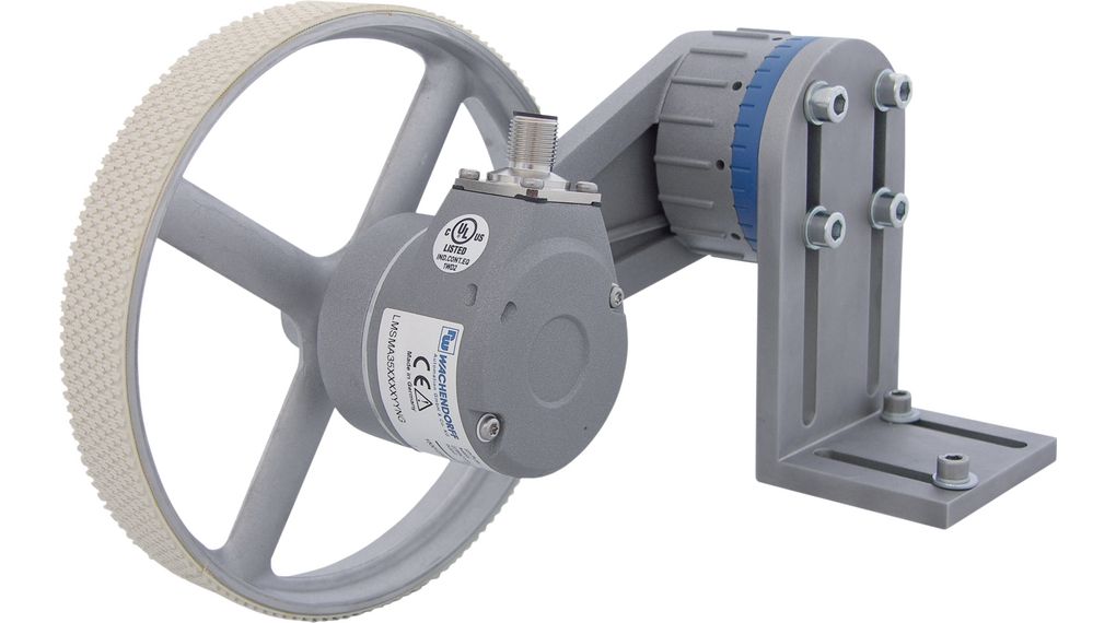 Wachendorff Measuring Wheel, 25000ppr ppr, TTL/HTL Signal, Flatted Type, 10mm Shaft