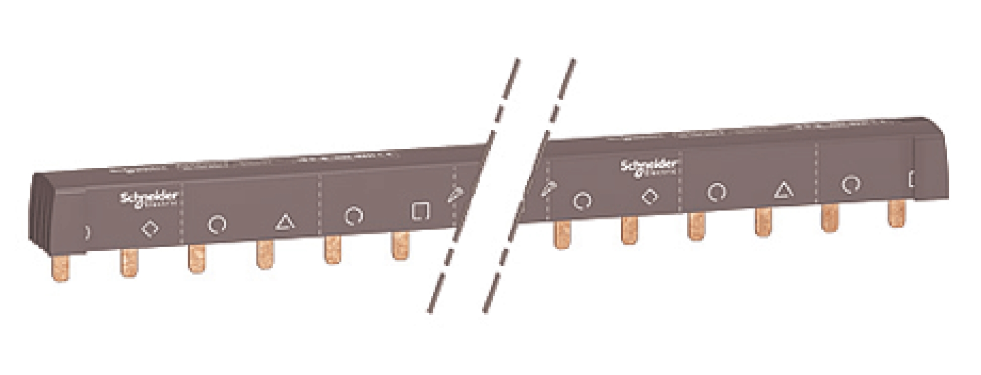 Schneider Electric Acti 9 4 Phase Busbar, 415V ac, 18mm Pitch