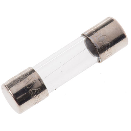 RS PRO 800mA F Glass Cartridge Fuse, 5 x 20mm