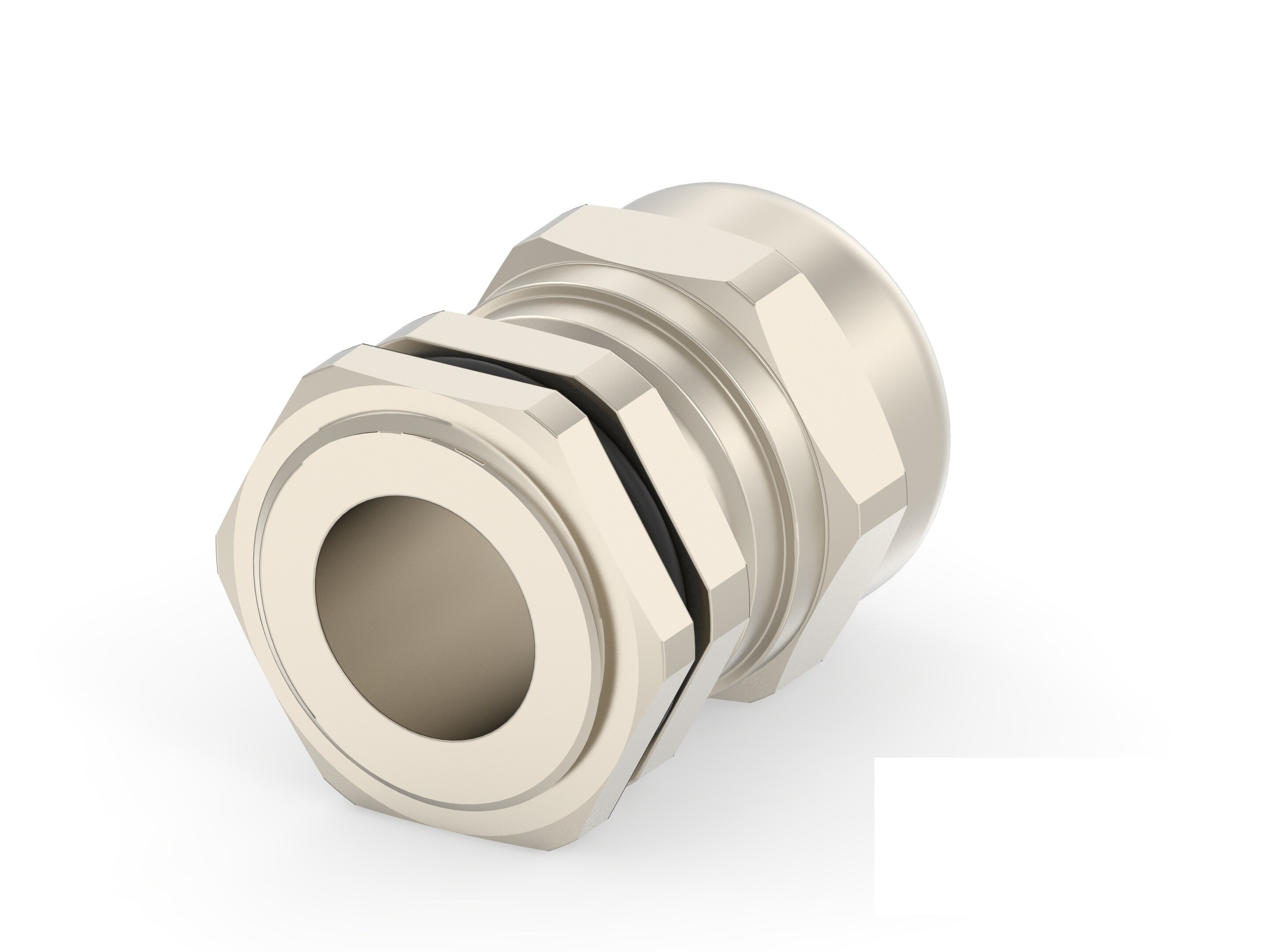 Entrelec 1SNG Series Brass Brass, CR, NBR, PA 6 Cable Gland, PG13.5 Thread, 6mm min., 12mm max., IP66, IP68