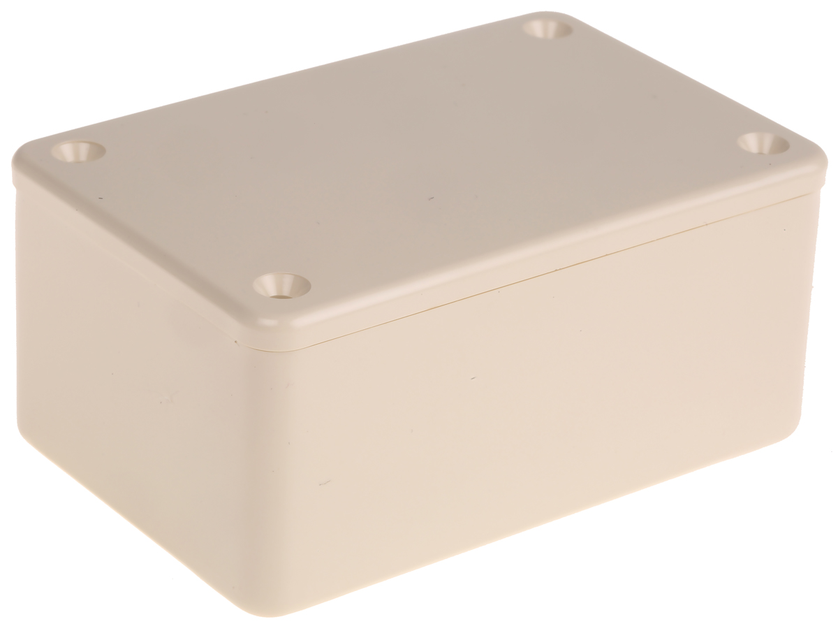 CAMDENBOSS 2000 Series Beige ABS Enclosure, IP54, Beige Lid, 85 x 56 x 39mm