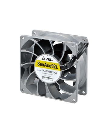 Sanyo Denki San Ace 9LG Series Axial Fan, 24 V dc, DC Operation, 174m³/h, 12W, 500mA Max, 92 x 92 x 38mm