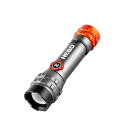 NEBO LED Torch Black - Rechargeable 450 lumens, 110 mm