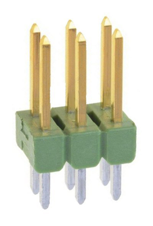 TE Connectivity AMPMODU MOD II Series Straight Through Hole Pin Header, 6 Contact(s), 2.54 mm Pitch, 2 Row, Unshrouded