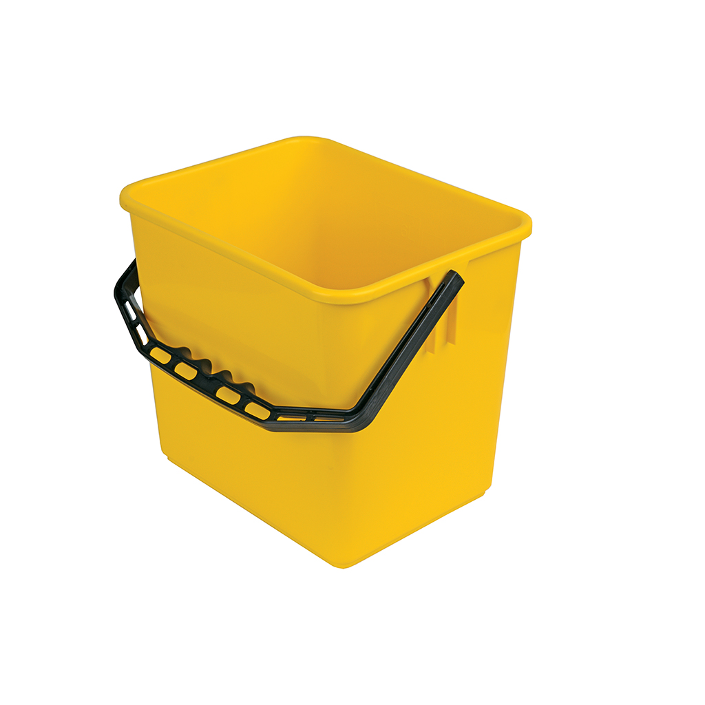 6L Polypropylene Yellow Bucket With Handle