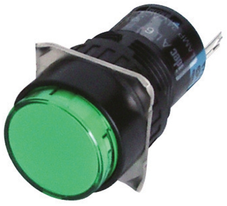 Idec Green Panel Mount Indicator, 16mm Mounting Hole Size
