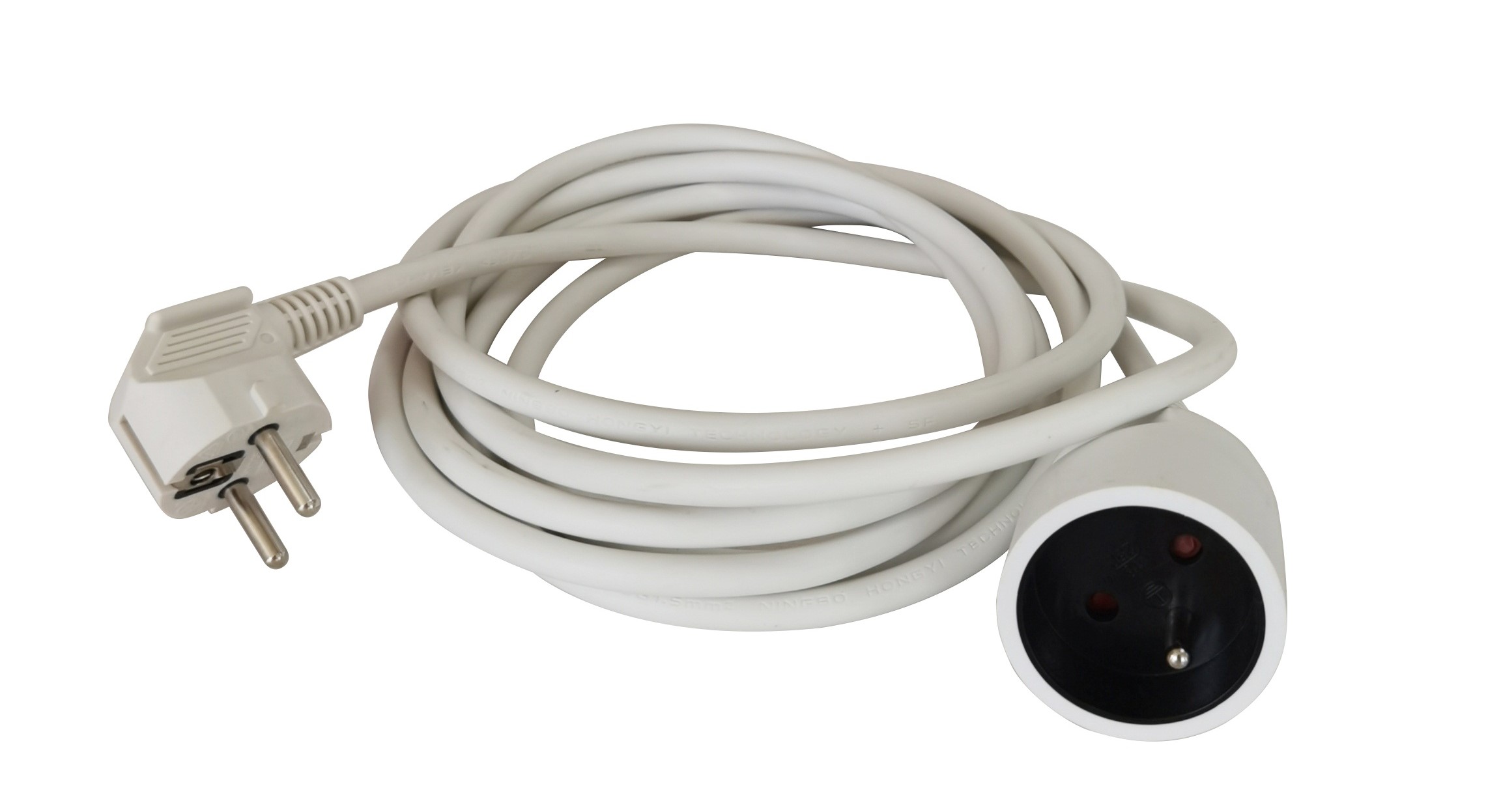 RS PRO 5m 1 Socket Type E - French Extension Lead, 230V, IP20