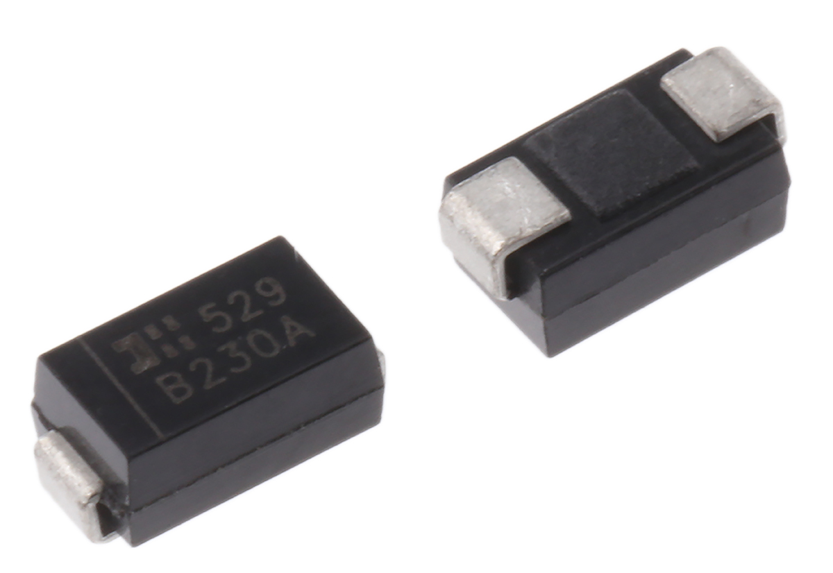DiodesZetex 30 V 2 A Diode Schottky 2-Pin DO-214AC B230A-13-F