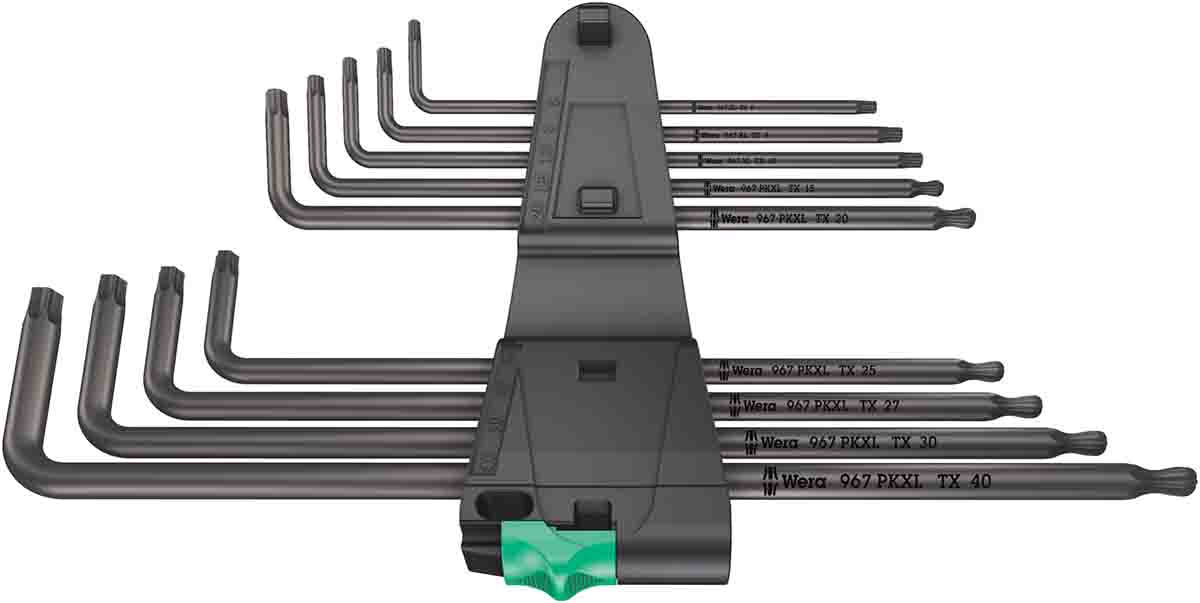 Wera 9-Piece Torx Key Set, L Shape, Long Arm