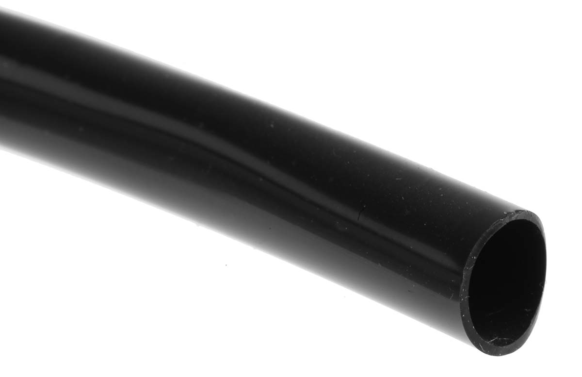 SES Sterling PVC Black Cable Sleeve, 8mm Diameter, 25m Length