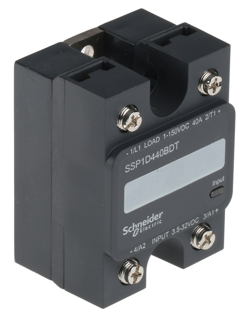 Schneider Electric Harmony Relay Series Solid State Relay, 40 A Load, Panel Mount, 150 V dc Load, 32 V dc Control