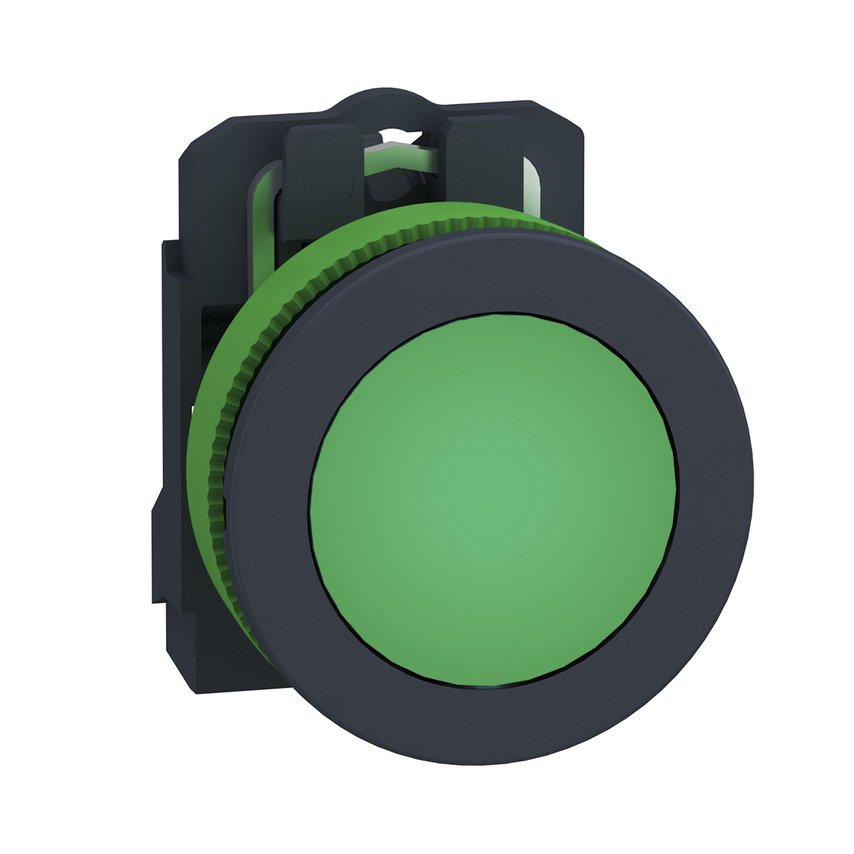 Schneider Electric, Harmony, Flush Mount Green Universal LED Pilot Light, 30mm Cutout, Round, 195 → 264V ac