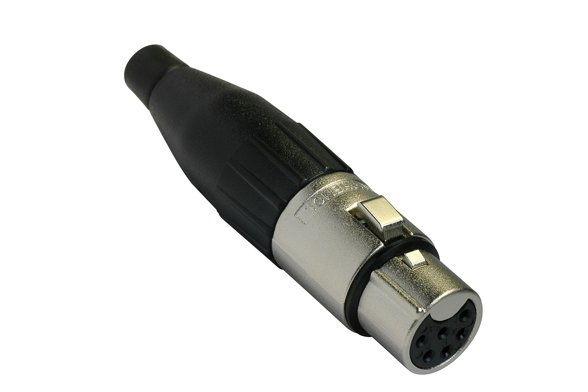 Amphenol Industrial Cable Mount XLR Connector, Female, 133 V ac, 6 Way, Tin Plating