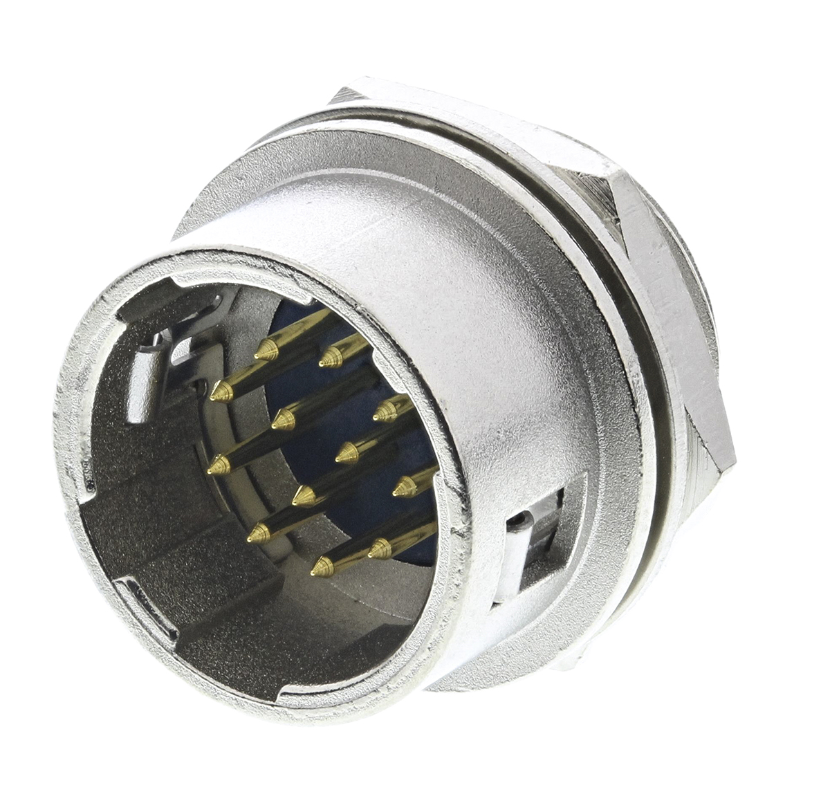 Hirose Circular Connector, 12 Contacts, Panel, Miniature Connector, Socket, Male, HR10 Series