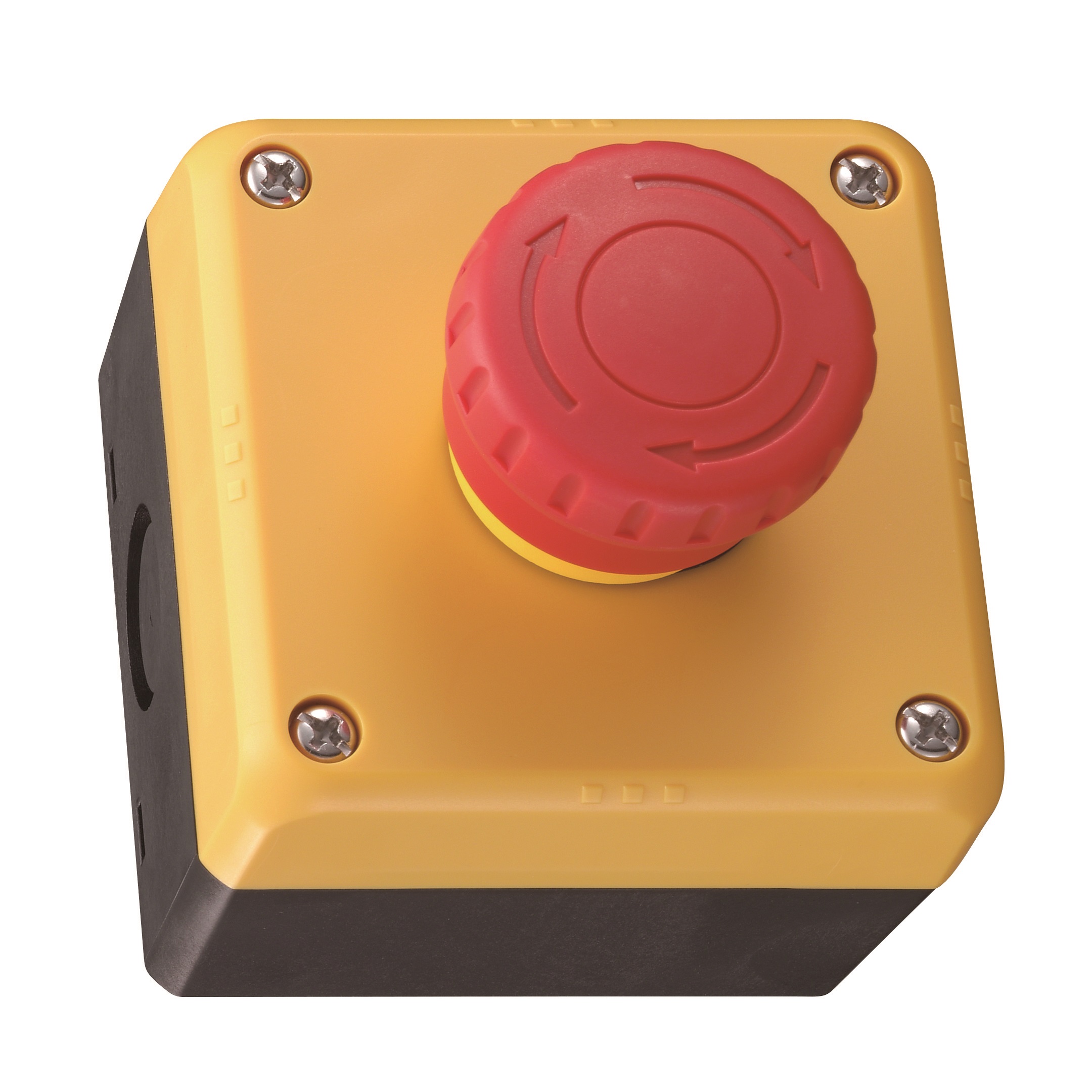 Idec YW Series Twist Release Emergency Stop Push Button, Surface Mount, 2NC