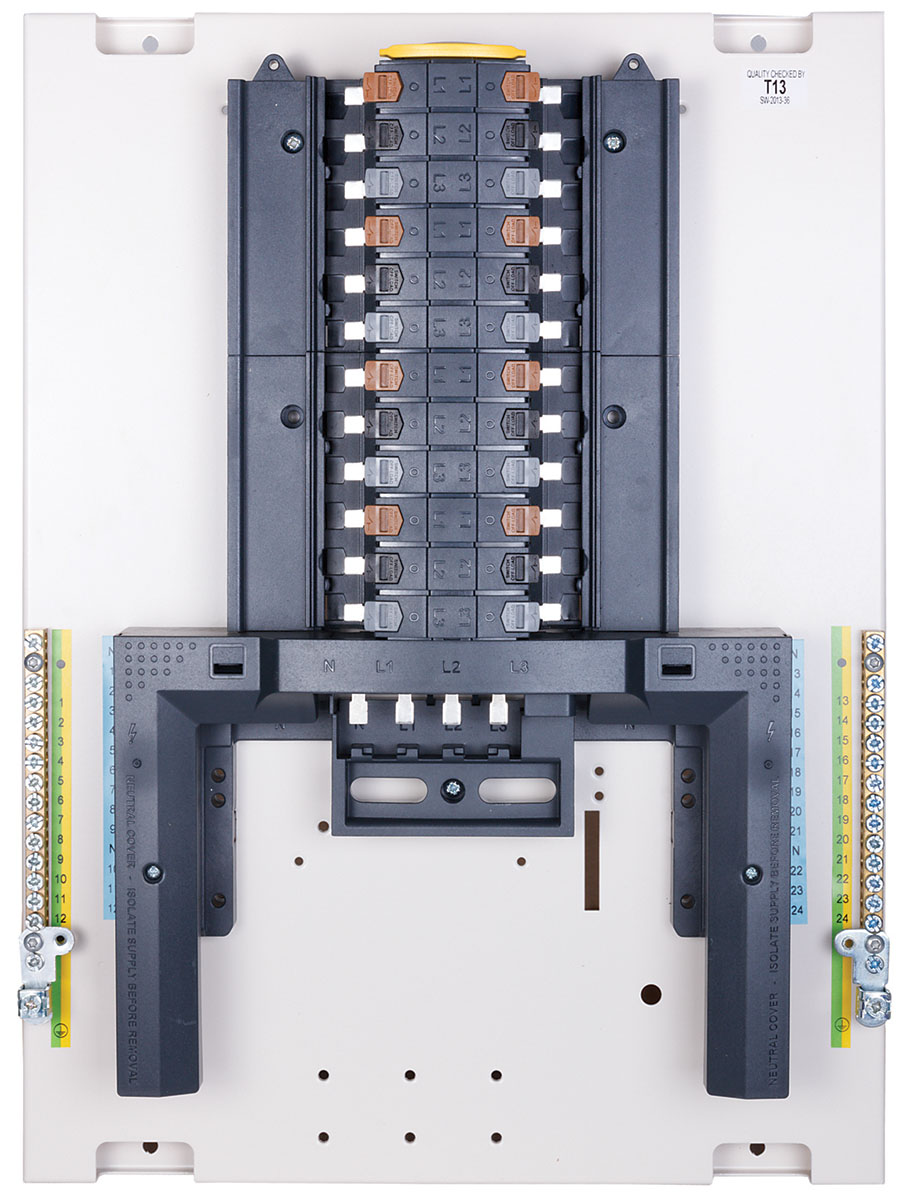 Schneider Electric Acti 9 3 Phase Distribution Board, 8 Way, 250 A