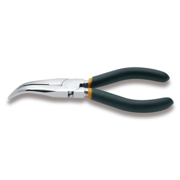 BETA Long Nose Pliers, 200 mm Overall, Bent Tip, 76mm Jaw