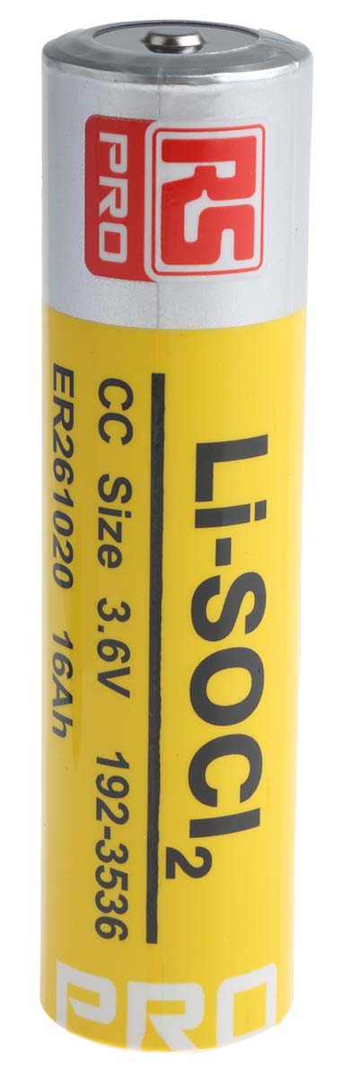 RS PRO Lithium Thionyl Chloride 3.6V, 2/3 CS 2/3 CC Battery