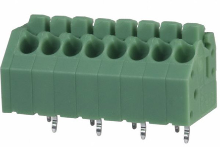 Phoenix Contact PTSA 1.5/ 8-3.5-Z Series PCB Terminal Block, 8-Contact, 3.5mm Pitch, Through Hole Mount, 1-Row, Solder