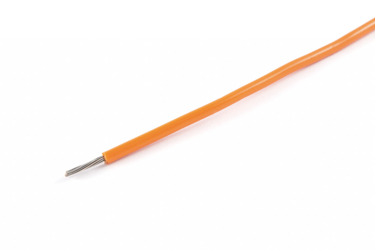 AXINDUS KY Series Orange 0.22 mm² Hook Up Wire, 24 AWG, 7 x 0.2 mm, 200m, PVC Insulation, KY3004O