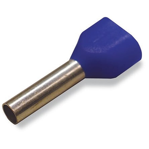 WAGO, 216 Insulated Ferrule, 21mm Pin Length, 2.8mm Pin Diameter, Blue