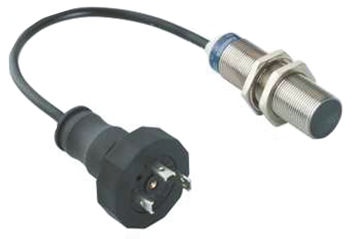 Telemecanique Sensors Inductive Threaded Barrel Proximity Sensor, M18, 8 mm Detection, PNP NO, 12 → 48 V dc