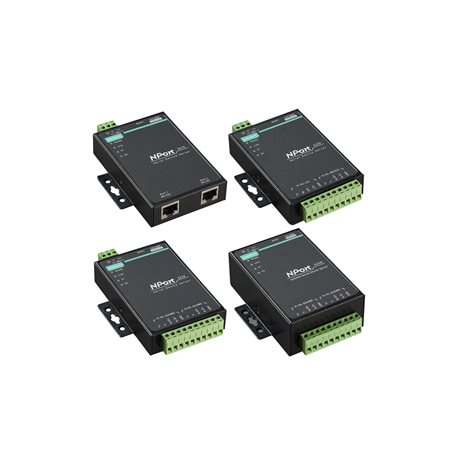 MOXA Device server, 2 Ethernet Port, 2 Serial Port, RS422, RS485 Interface, 230.4kbps Baud Rate