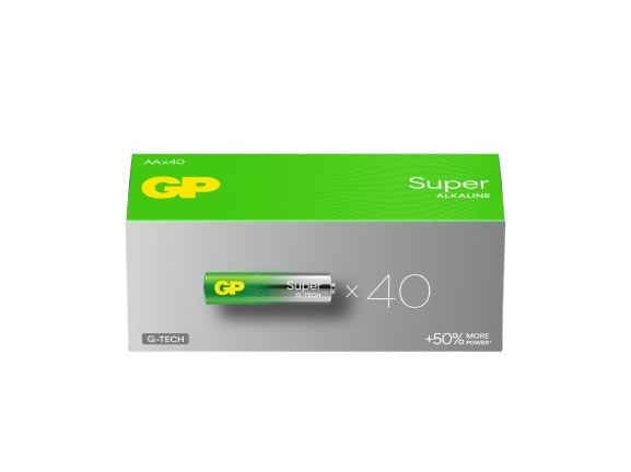 Gp Batteries GP Batteries Super Alkaline Alkaline Manganese Dioxide AA Battery 1.5V