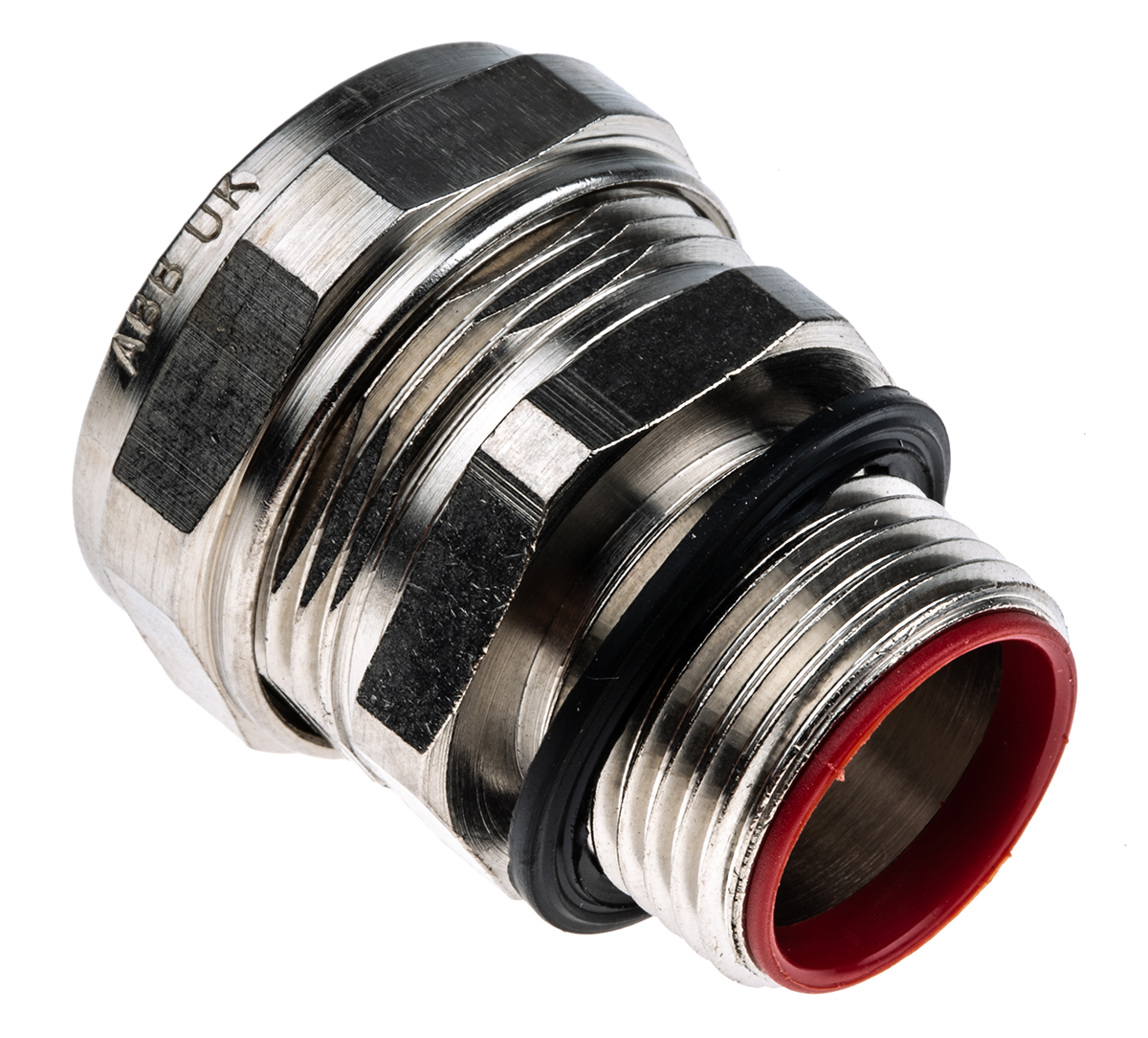 Adaptaflex Straight Male, Conduit Fitting, 20mm Nominal Size, M20, Brass, Silver IP66, IP67, IP68, IP69K rating