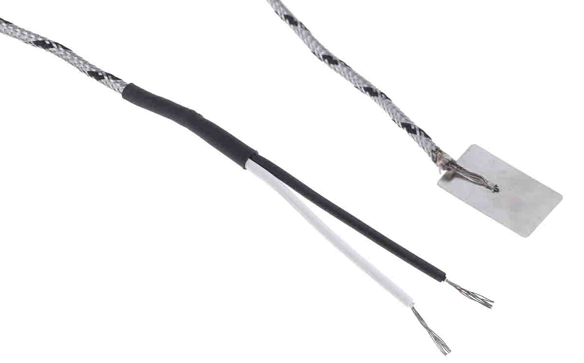 RS PRO Type J Thermocouple 2m Length, 0.2mm Diameter → +350°C