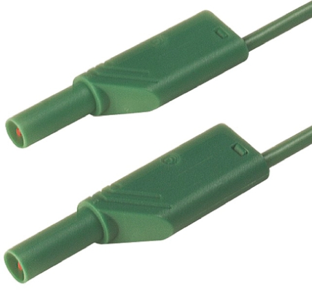 Hirschmann Test & Measurement, 32A, 1000V ac/dc, Green, 500mm Lead Length