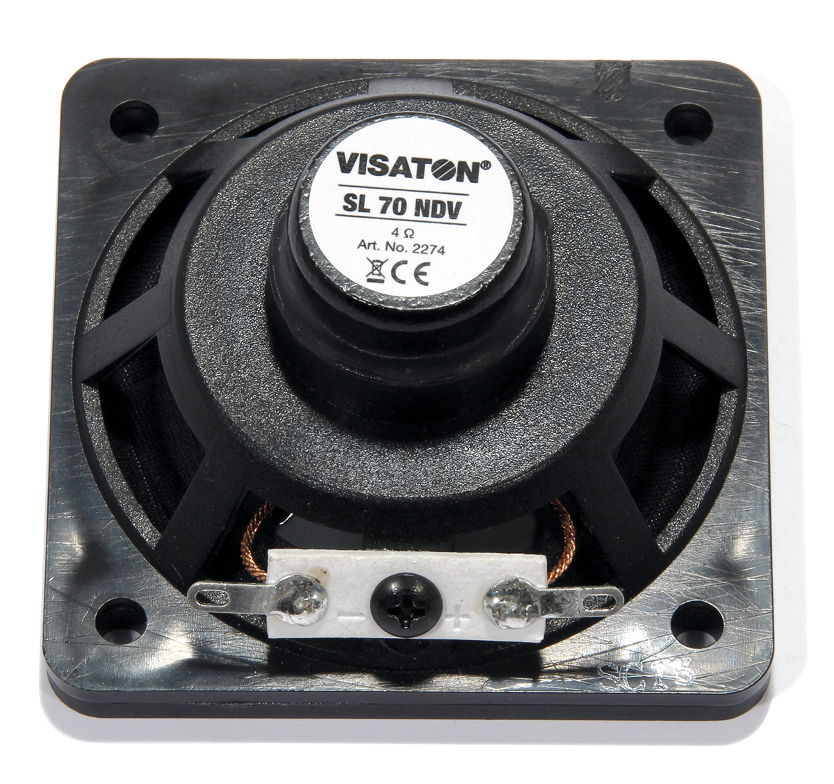 Visaton 66mm dia 8W nom Full Range Speaker Driver, 4Ω, 150 → 20000 Hz