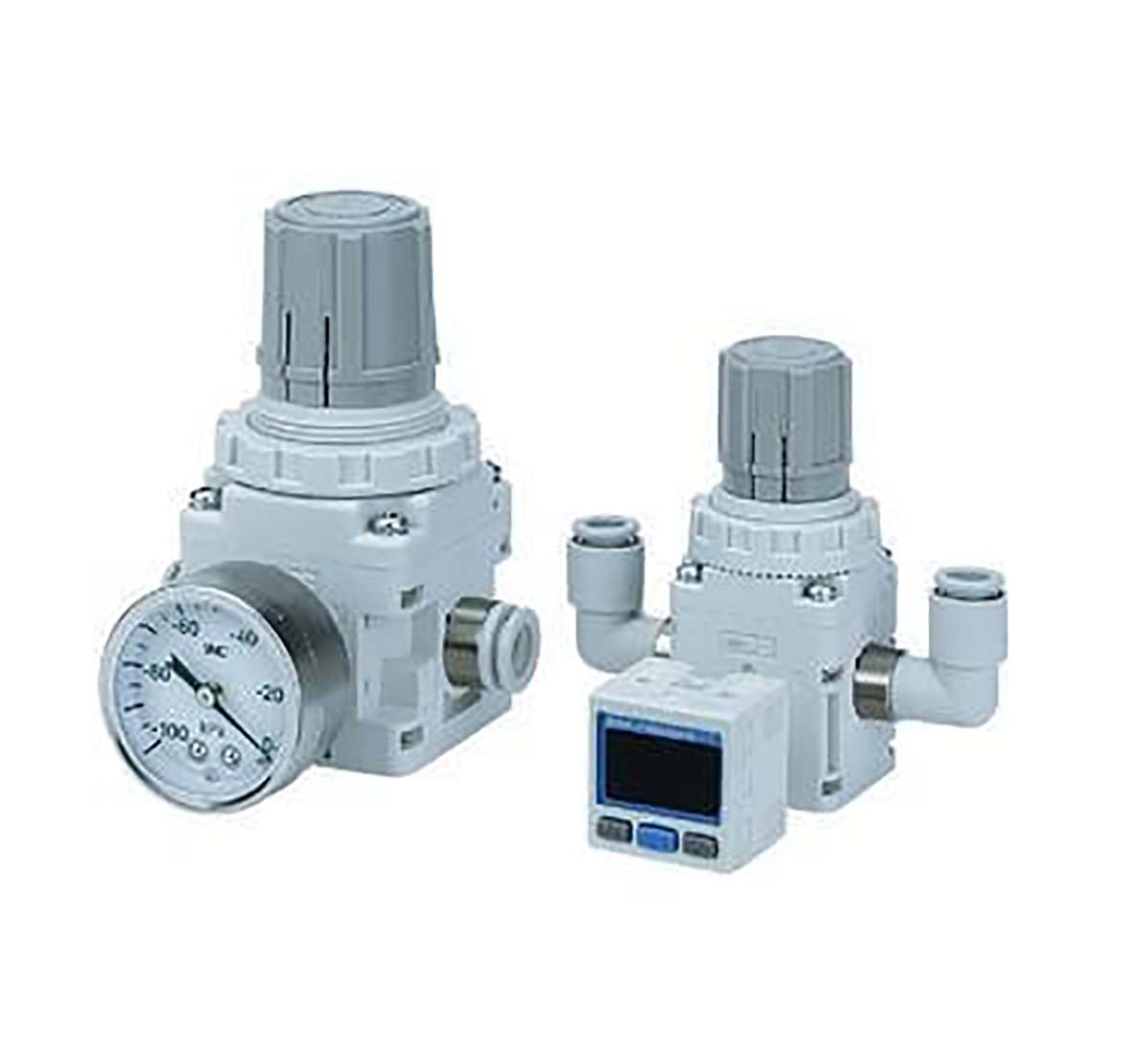 SMC Pneumatic Regulator - -100kPa to -1.3kPa, 10mm, 100kPa max. input