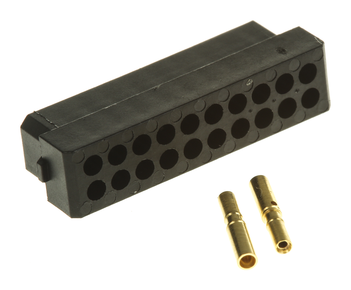 HARWIN Datamate Connector Kit Containing 20 way DIL Female Shell, Crimps