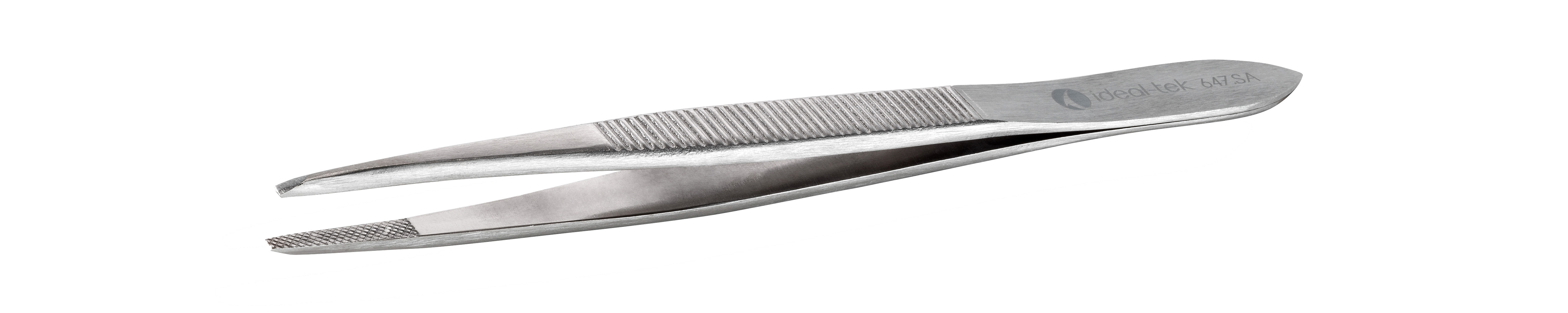ideal-tek 120 mm, Stainless Steel, Straight, Tweezers