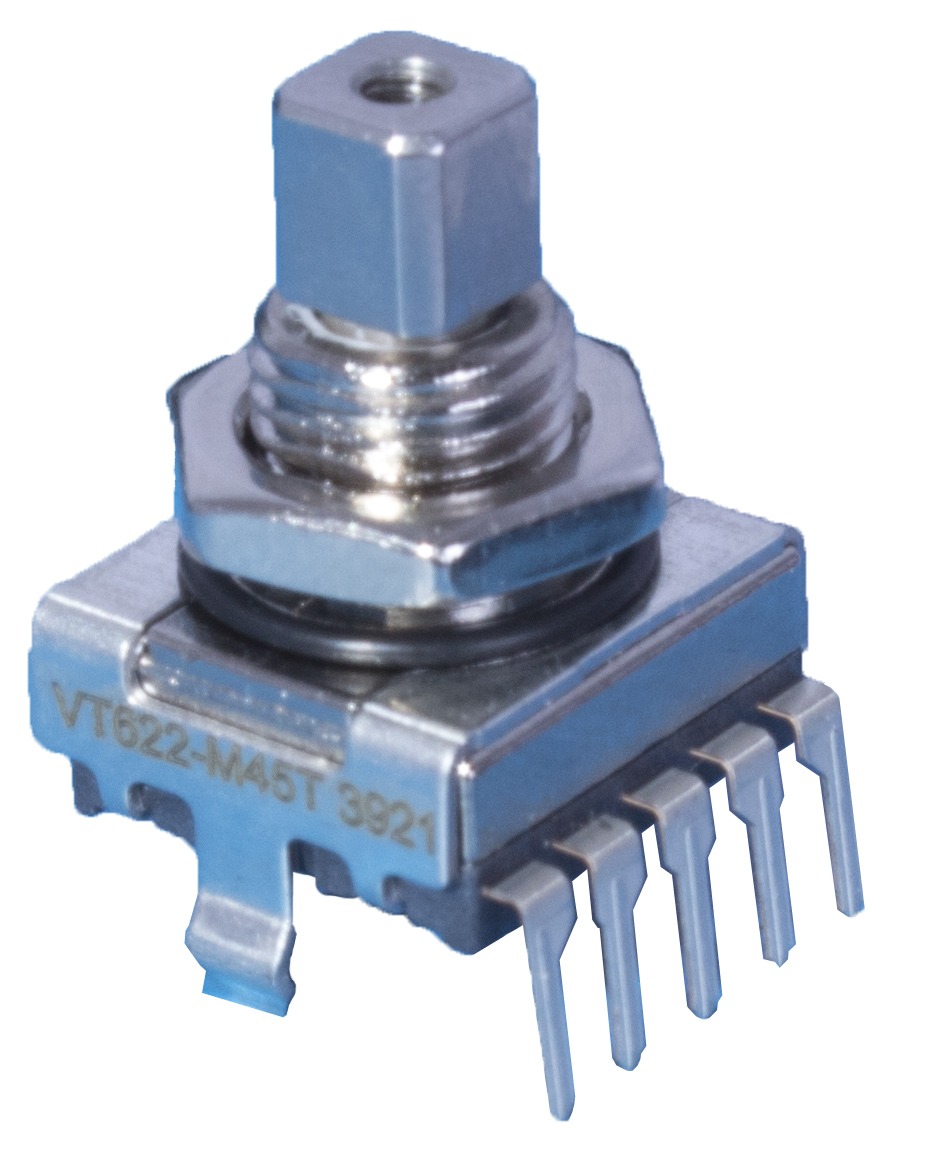 Elma 8 Pulse 2 bit Quadrature Mechanical Rotary Encoder with a 6 mm Slotted Shaft