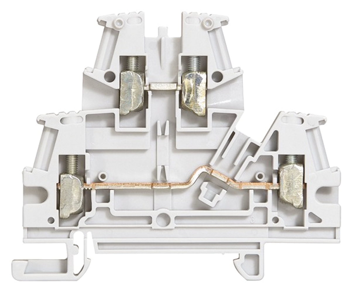Legrand 0 371 67 371 Series Grey, 2.5mm², Double-Level, Screw Termination