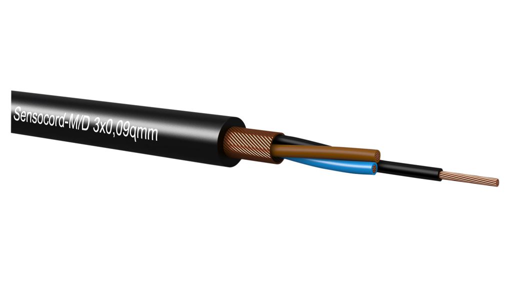 Kabeltronik 248800 Series Multicore Industrial Cable, 8 Cores, 0.09 mm², 28 AWG, 100m, Shielded Shield, Multicore Cable